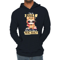 Adult Panda Bear Im An Adult But Not Like A Real Adult Classic Lightweight Hoodie | Artistshot