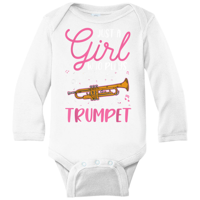 Trumpet Girl Trumpeter Trumpet Player T Shirt Long Sleeve Baby Bodysuit | Artistshot