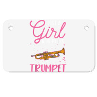 Trumpet Girl Trumpeter Trumpet Player T Shirt Motorcycle License Plate | Artistshot