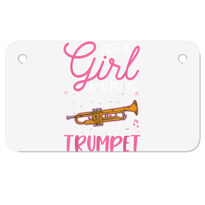 Trumpet Girl Trumpeter Trumpet Player T Shirt Motorcycle License Plate | Artistshot