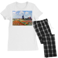 Monet Tulip Fields Women's Pajamas Set | Artistshot