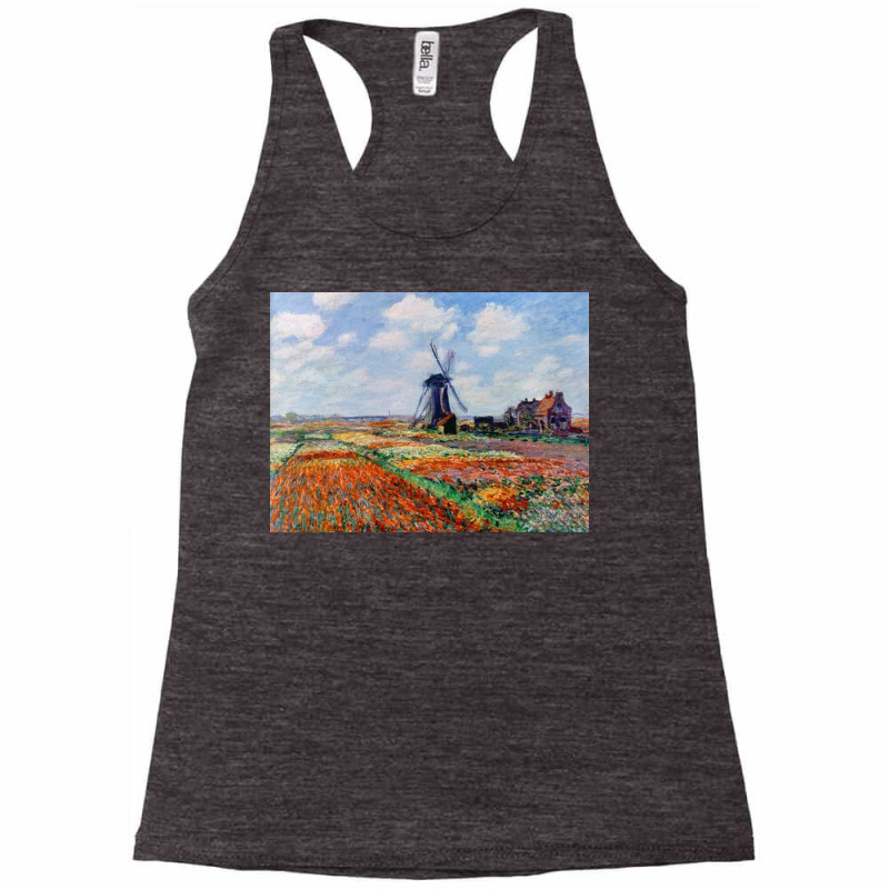 Monet Tulip Fields Racerback Tank by leonboothy | Artistshot