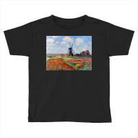 Monet Tulip Fields Toddler T-shirt | Artistshot