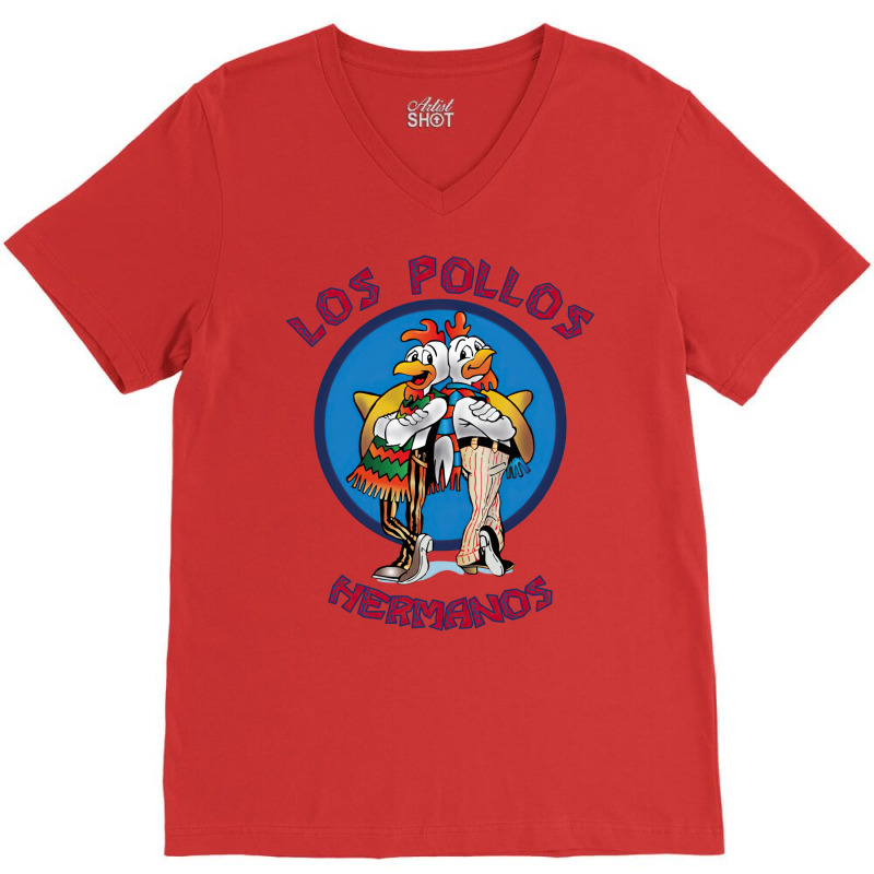 Los Pollos Hermanos Classic V-Neck Tee by valvikjbogi | Artistshot