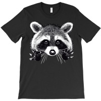 Digital Illustration Of A Little Raccoon Buddy. T-shirt | Artistshot