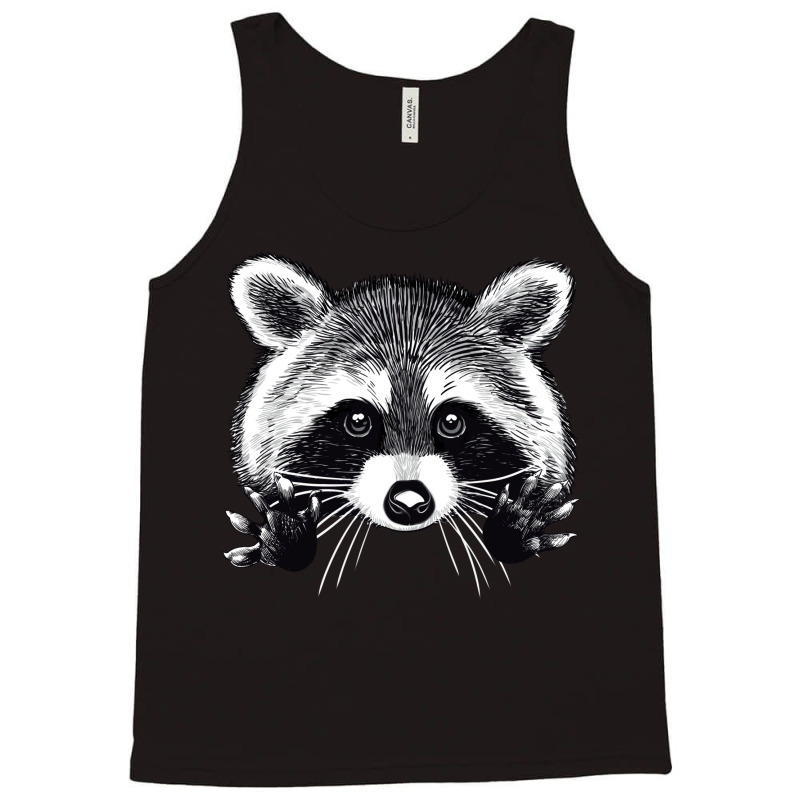 Digital Illustration Of A Little Raccoon Buddy. Tank Top | Artistshot