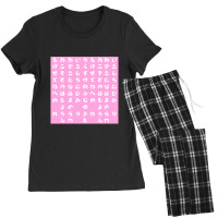 Japanese Hiragana Carnation Women's Pajamas Set | Artistshot