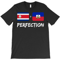 Costa Rican Plus Haitian Perfection Mix Flag Heritage 80s Tumblr T-shirt | Artistshot