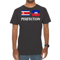 Costa Rican Plus Haitian Perfection Mix Flag Heritage 80s Tumblr Vintage T-shirt | Artistshot