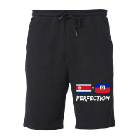 Costa Rican Plus Haitian Perfection Mix Flag Heritage 80s Tumblr Fleece Short | Artistshot