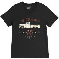 Hot Rod Patina Cameo White V-neck Tee | Artistshot