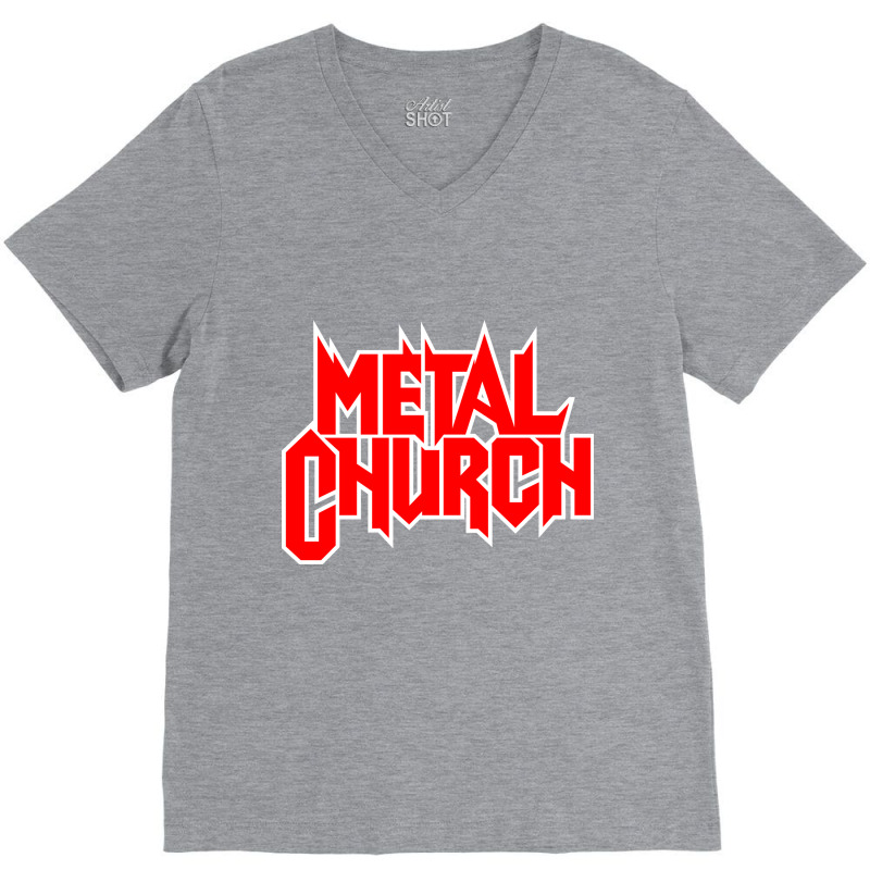 The-metal-church The Dark V-Neck Tee by lizamus art | Artistshot