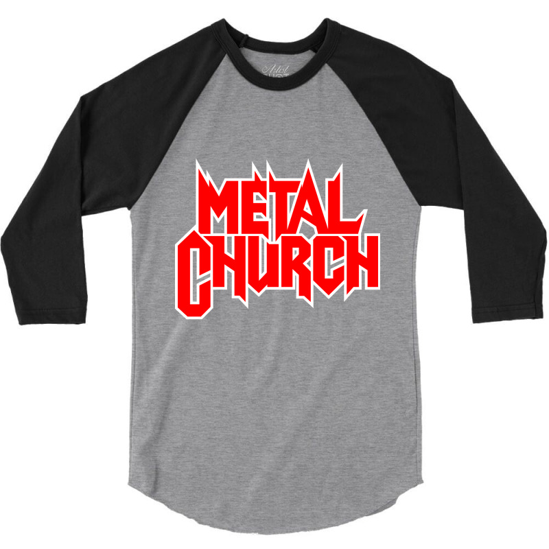 The-metal-church The Dark 3/4 Sleeve Shirt by lizamus art | Artistshot