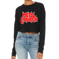 The-metal-church The Dark Cropped Sweater | Artistshot