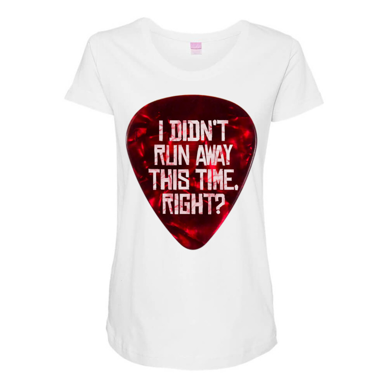 I Didn’t Run Away This Time Right   Em 1 Maternity Scoop Neck T-shirt by madeemealiao | Artistshot