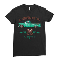 Hot Rod Patina Neptune Green Ladies Fitted T-shirt | Artistshot