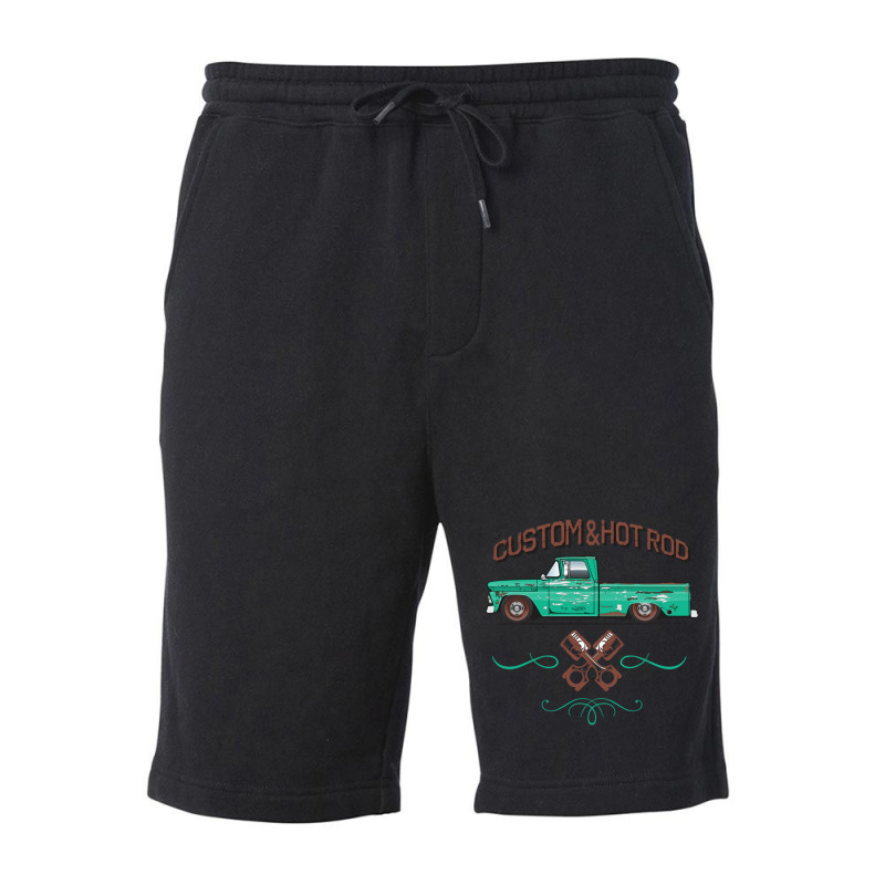 Hot Rod Patina Neptune Green Fleece Short by MernaPutney | Artistshot