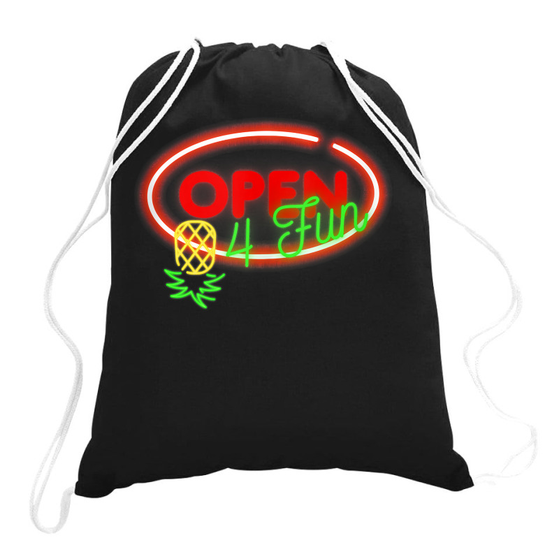 Party Mode Upside Down Pineapple Swinger Vanilla Swapping Tank Top Drawstring Bags by dorman | Artistshot