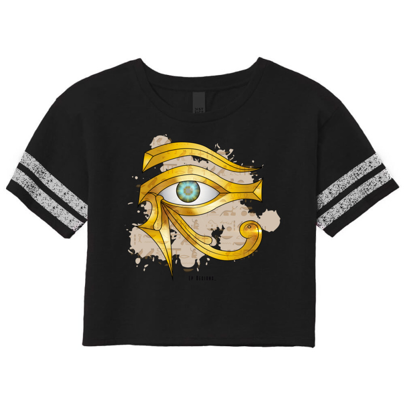 Eyes Of Anubis Scorecard Crop Tee by JeremyHurley | Artistshot