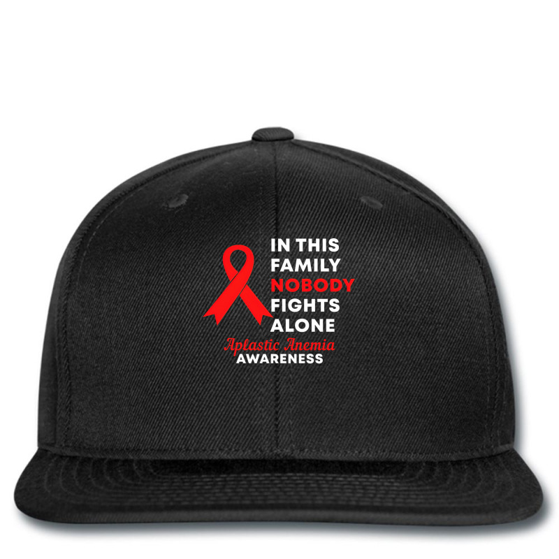 In This Family Nobody Fights Alone Aplastic Anemia Awareness Printed hat by omodunudanue | Artistshot