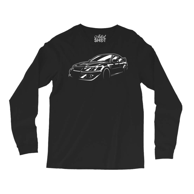 Tommi Makinen Lancer Evo Silhouette Long Sleeve Shirts by ArlenMadera | Artistshot