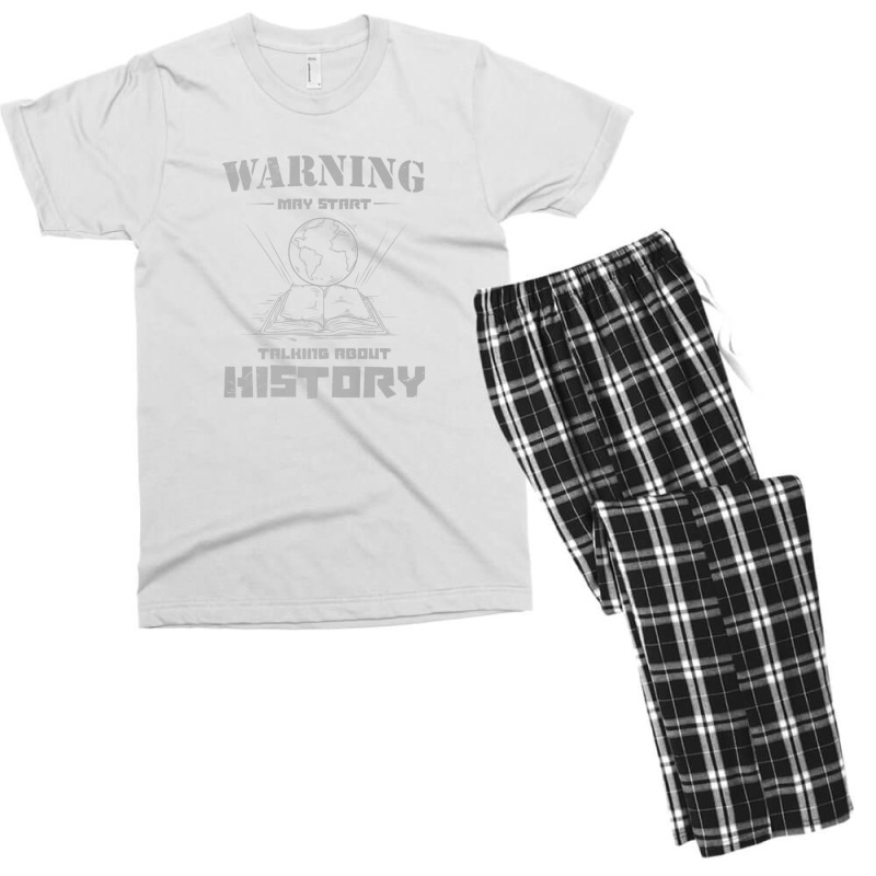 History Teacher For Warning May Start Talking About History Men's T-shirt Pajama Set | Artistshot