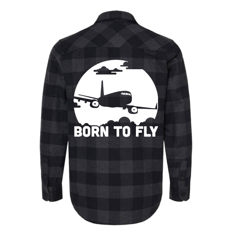 Born To  Aircrafts Pilots Design Those Who Love To Girl Flannel Shirt | Artistshot