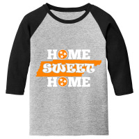 Home Sweet Home Tennessee  Orange State Flag White Tee Youth 3/4 Sleeve | Artistshot