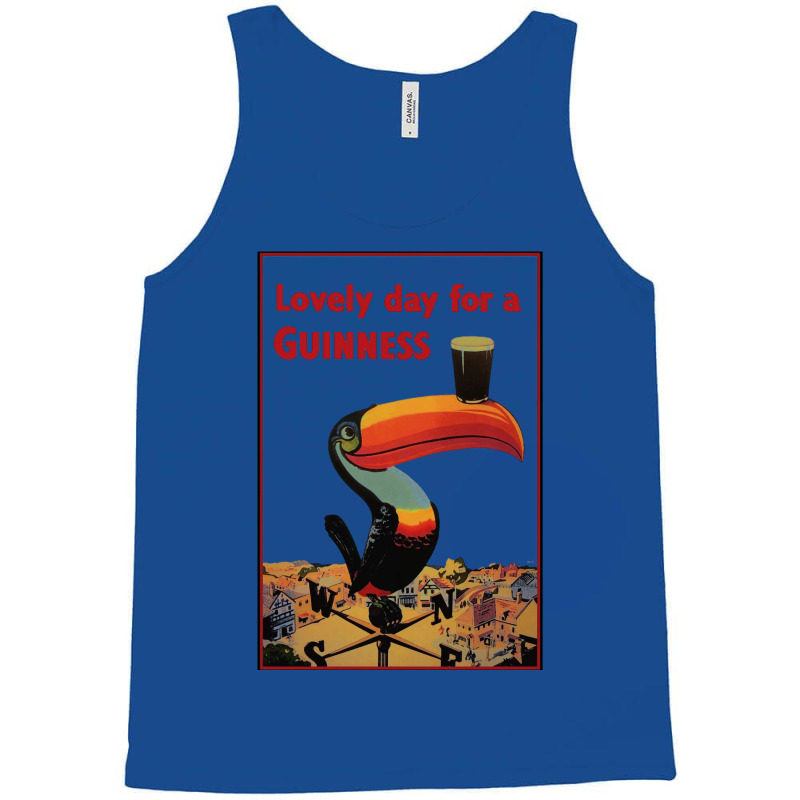 Lovely Day For A Guinness Letter Tank Top | Artistshot