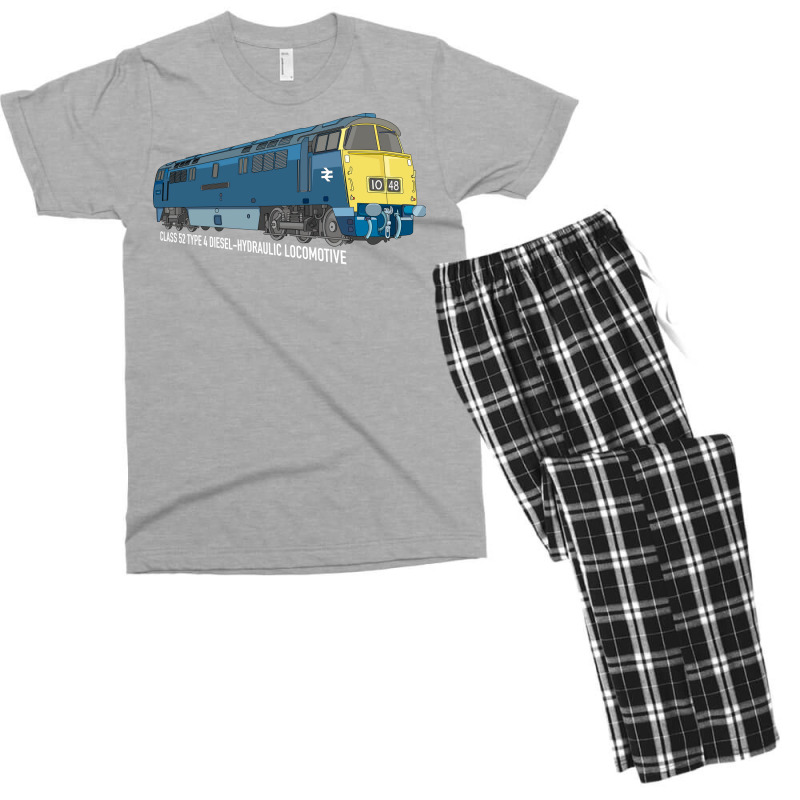 British Rail Class 52 Type 4 Dieselhydraulic Locomotive 1960s Train Bo Men's T-shirt Pajama Set | Artistshot