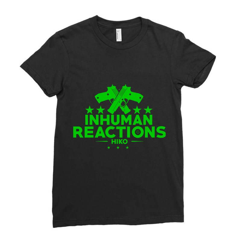 Inhuman Reactions Ladies Fitted T-Shirt by BRANDONUTCHINSON | Artistshot