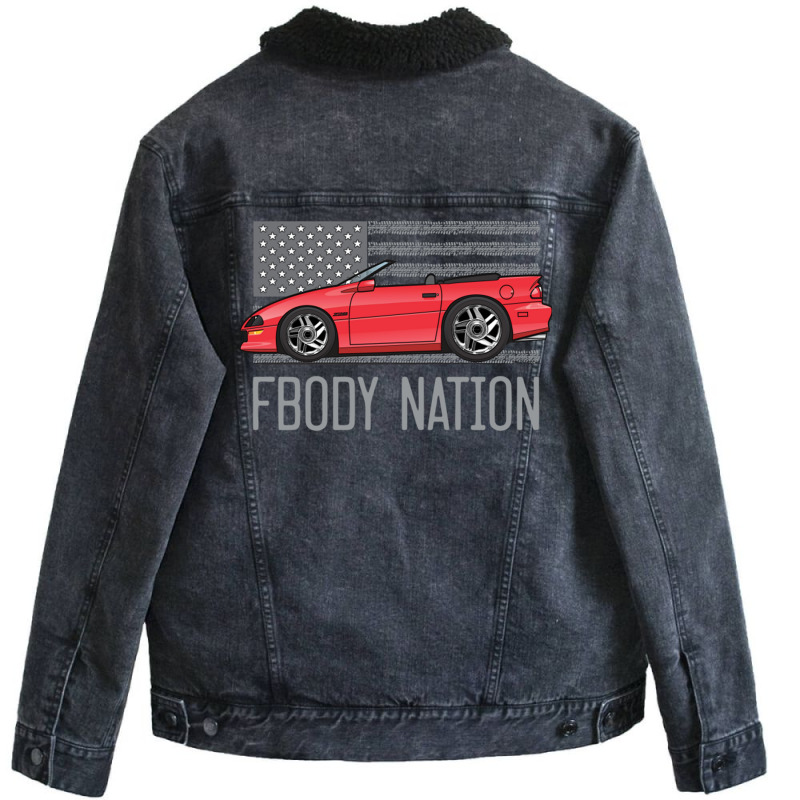 F Body Nation Red Unisex Sherpa-lined Denim Jacket | Artistshot