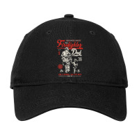 Firefighter Dad Gifts For Father From Kids Son Daughter Adjustable Cap | Artistshot