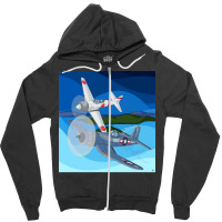 F4u Corsair Vs Zero Zipper Hoodie | Artistshot