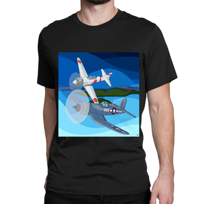 F4u Corsair Vs Zero Classic T-shirt | Artistshot