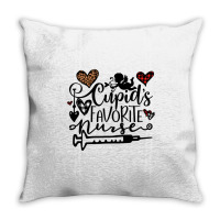 Cupid S Favorite Nurse Gift Valentine S Day 2022 Nurse Life Throw Pillow | Artistshot