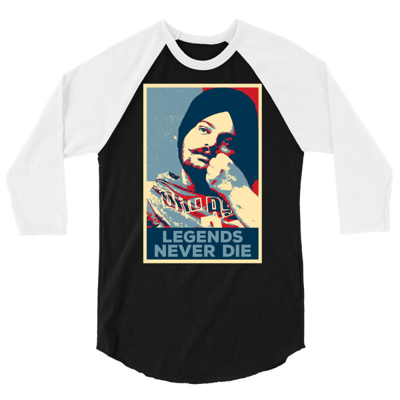 Legends Sidhu Moose Wala Forever 3/4 Sleeve Shirt | Artistshot