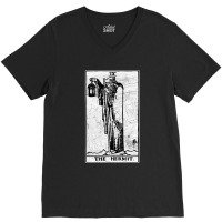 The Hermit Tarot Card - Major Arcana - Fortune Telling - Occult V-neck Tee | Artistshot