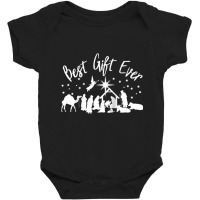 Best Gift Ever Christian Christmas Jesus Nativity Religious Raglan Bas Baby Bodysuit | Artistshot