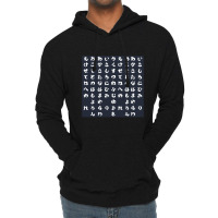 Japanese Hiragana Navy Lightweight Hoodie | Artistshot