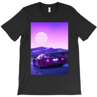 F40 Synthwave T-shirt | Artistshot