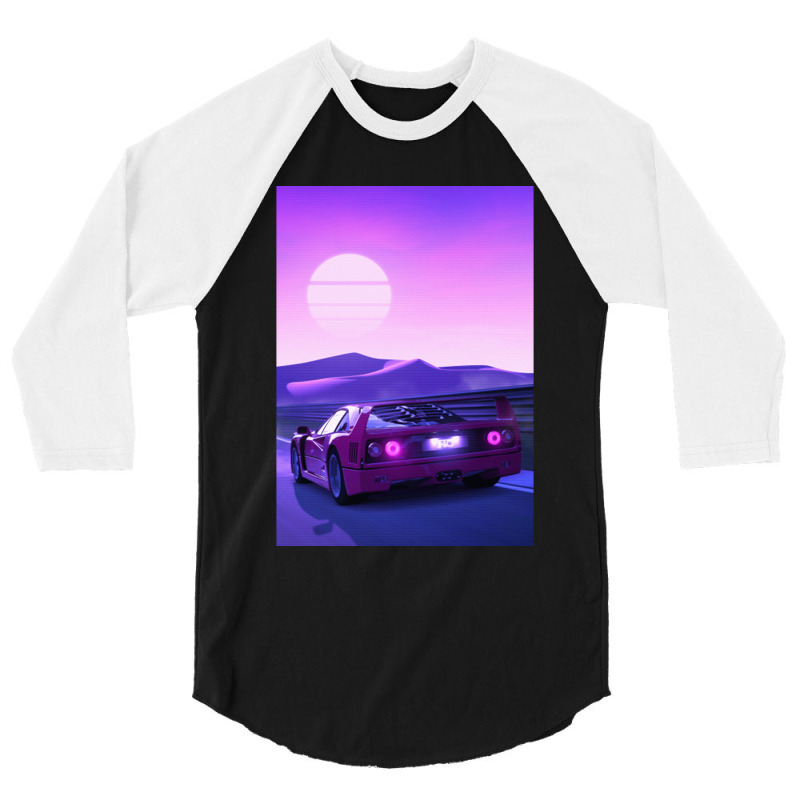 F40 Synthwave 3/4 Sleeve Shirt | Artistshot