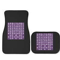 Japanese Hiragana Purple Full Set Car Mats | Artistshot