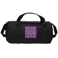 Japanese Hiragana Purple Duffel Bag | Artistshot