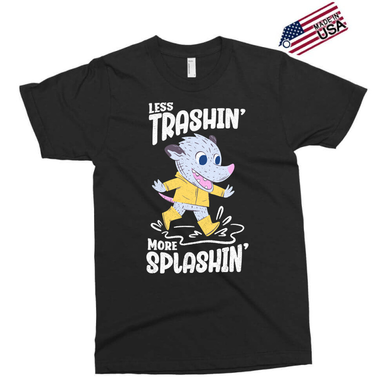 Trending Rainy Day - Less Trashin More Splashin Possum Exclusive T-shirt | Artistshot