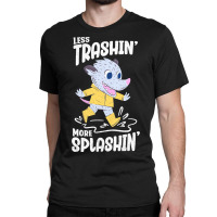 Trending Rainy Day - Less Trashin More Splashin Possum Classic T-shirt | Artistshot