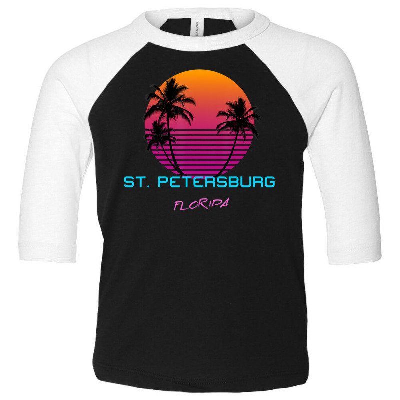 Limited Edition St Petersburg Florida Retro 80s Toddler 3/4 Sleeve Tee by haodinhvan1 | Artistshot