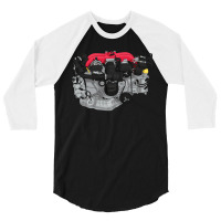 Fa20 Engine Sticker (brz) 3/4 Sleeve Shirt | Artistshot