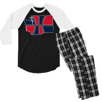 Gonzaga Green Retro Men's 3/4 Sleeve Pajama Set | Artistshot