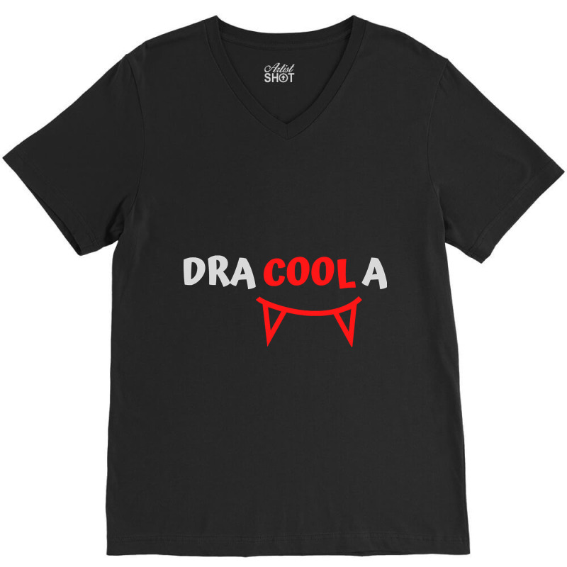 Hot Trend Dracula Cool Dracoola V-Neck Tee by Ledford Leslie | Artistshot